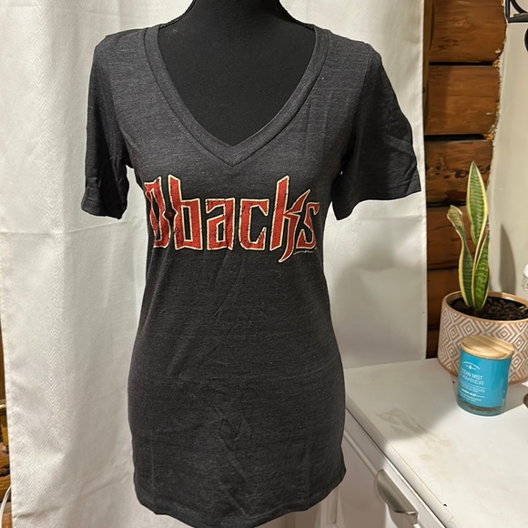 MLB Tops - MLB Arizona Diamondbacks Women’s Baseball Team T-shirt, Gray